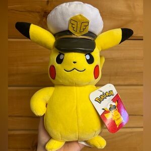 Captain Pikachu Plush Toy licensed